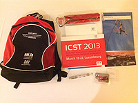 写真/ICST 2013 参加者キット