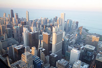 写真/シカゴの高層建築群